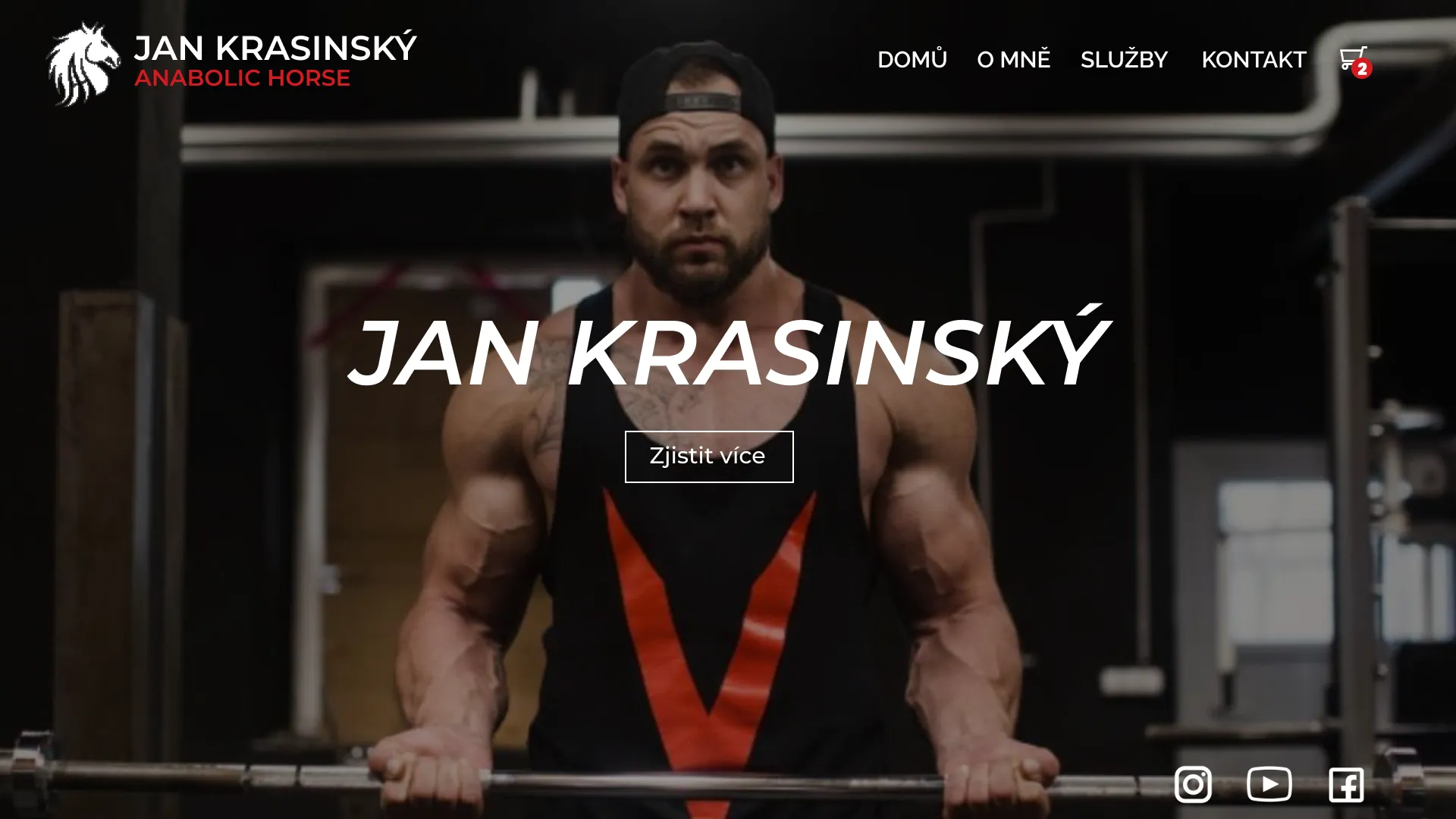 Web Jan Krasinský od studia Yeetzone