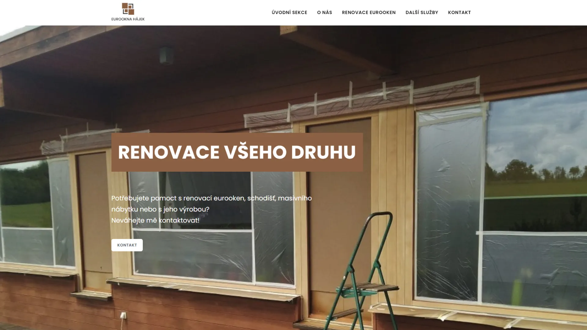 Web Eurookna renovace od studia Yeetzone