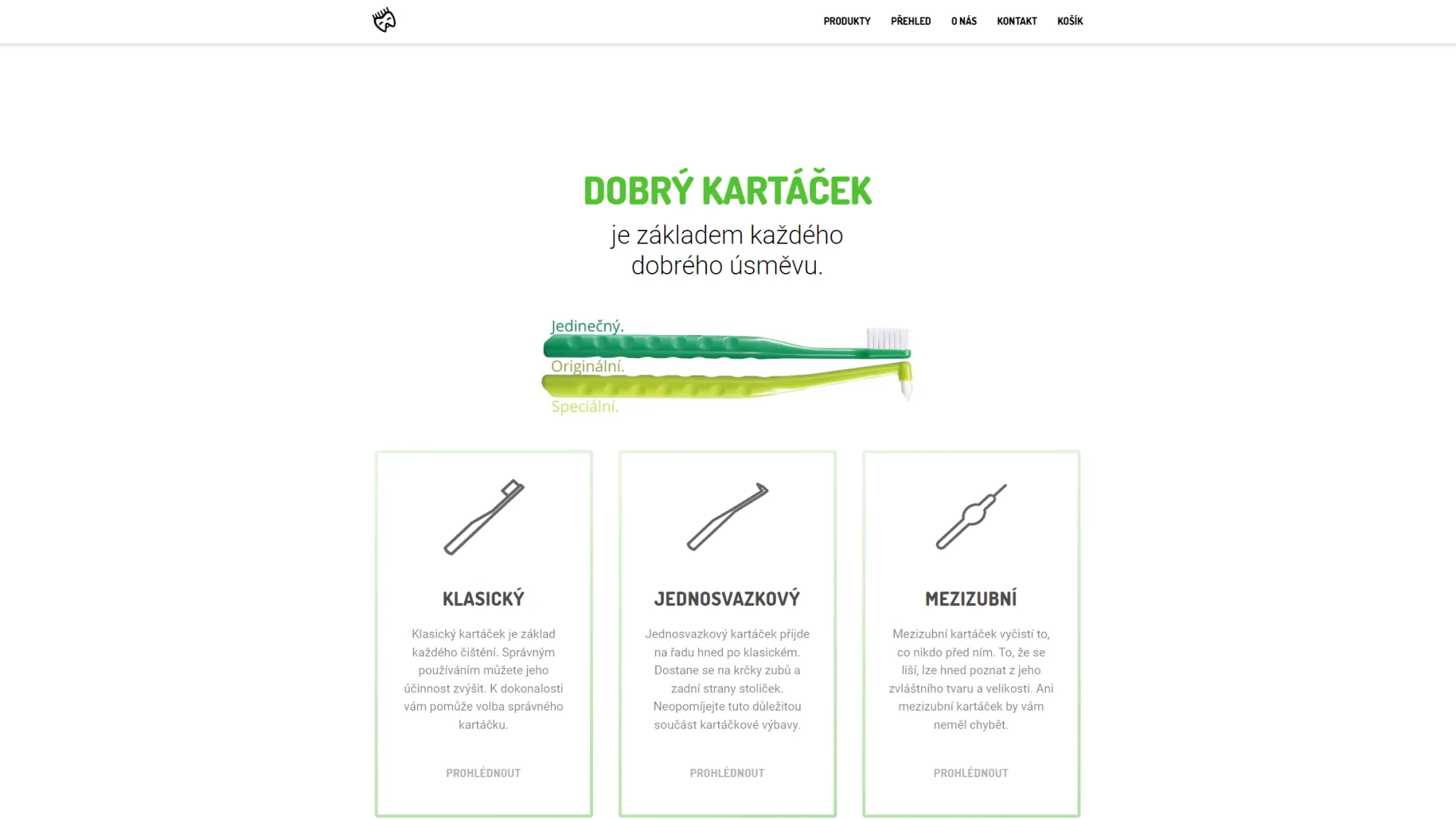 Web Dobrý kartáček od studia Yeetzone