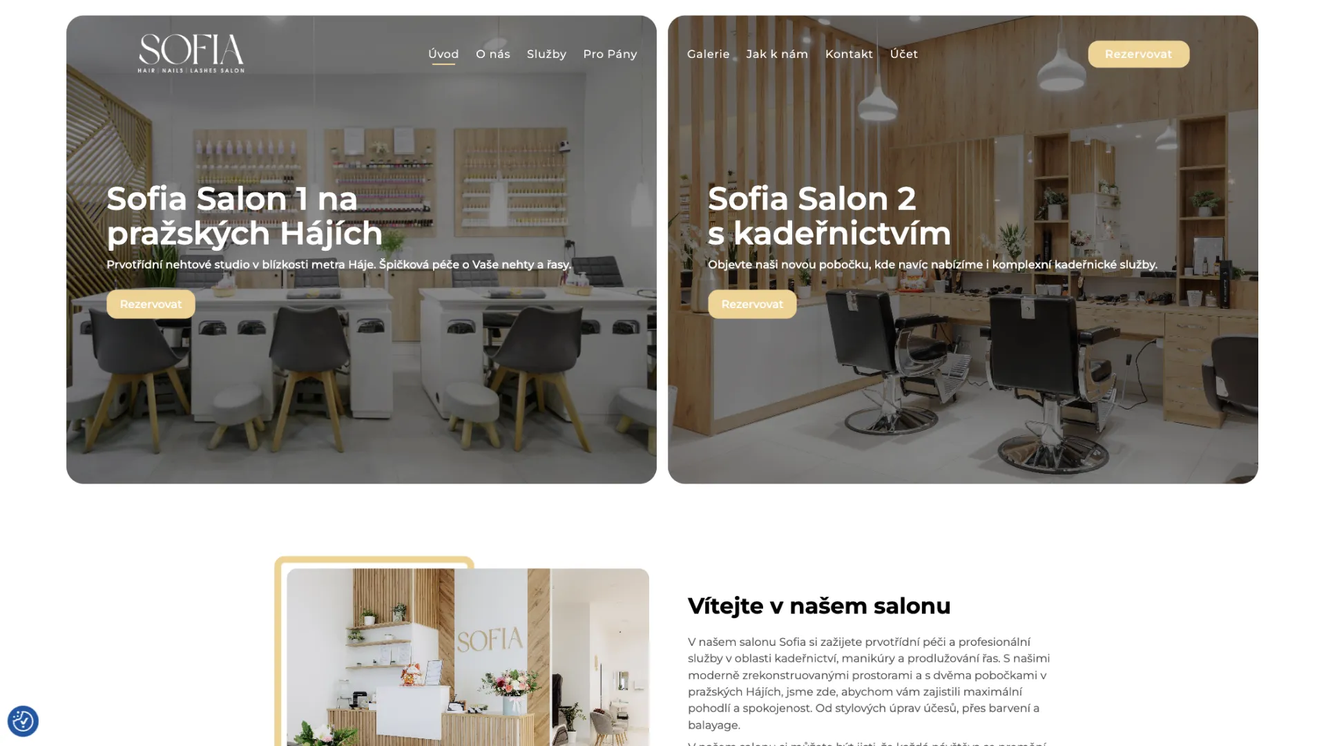 Web Sofia Salon od studia Yeetzone