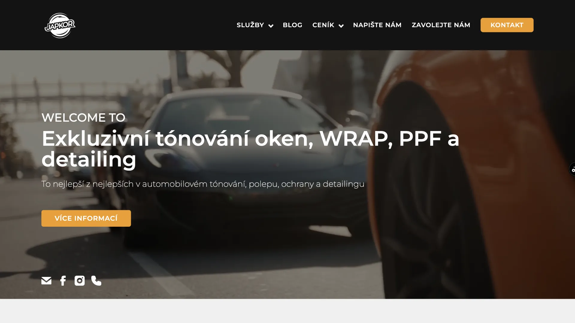 Web Japkor od studia Yeetzone