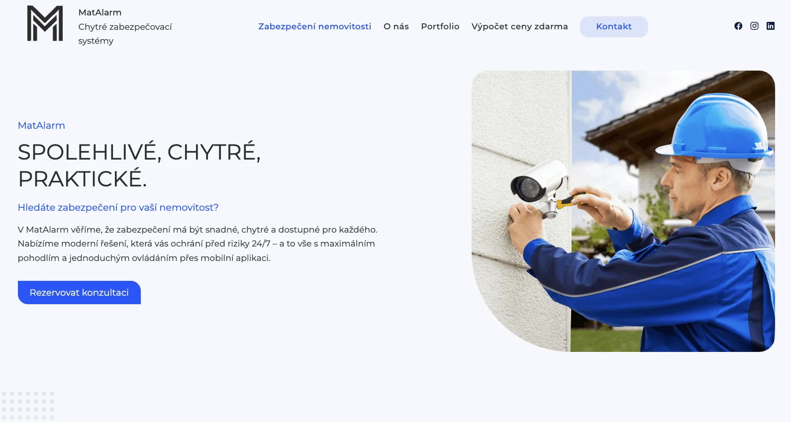 Web MatAlarm od studia Yeetzone