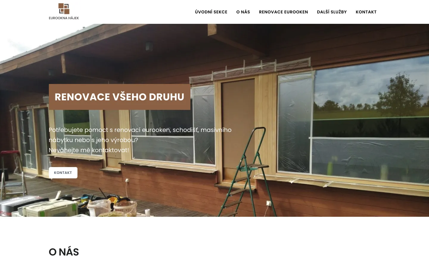 Web Eurookna renovace od studia Yeetzone