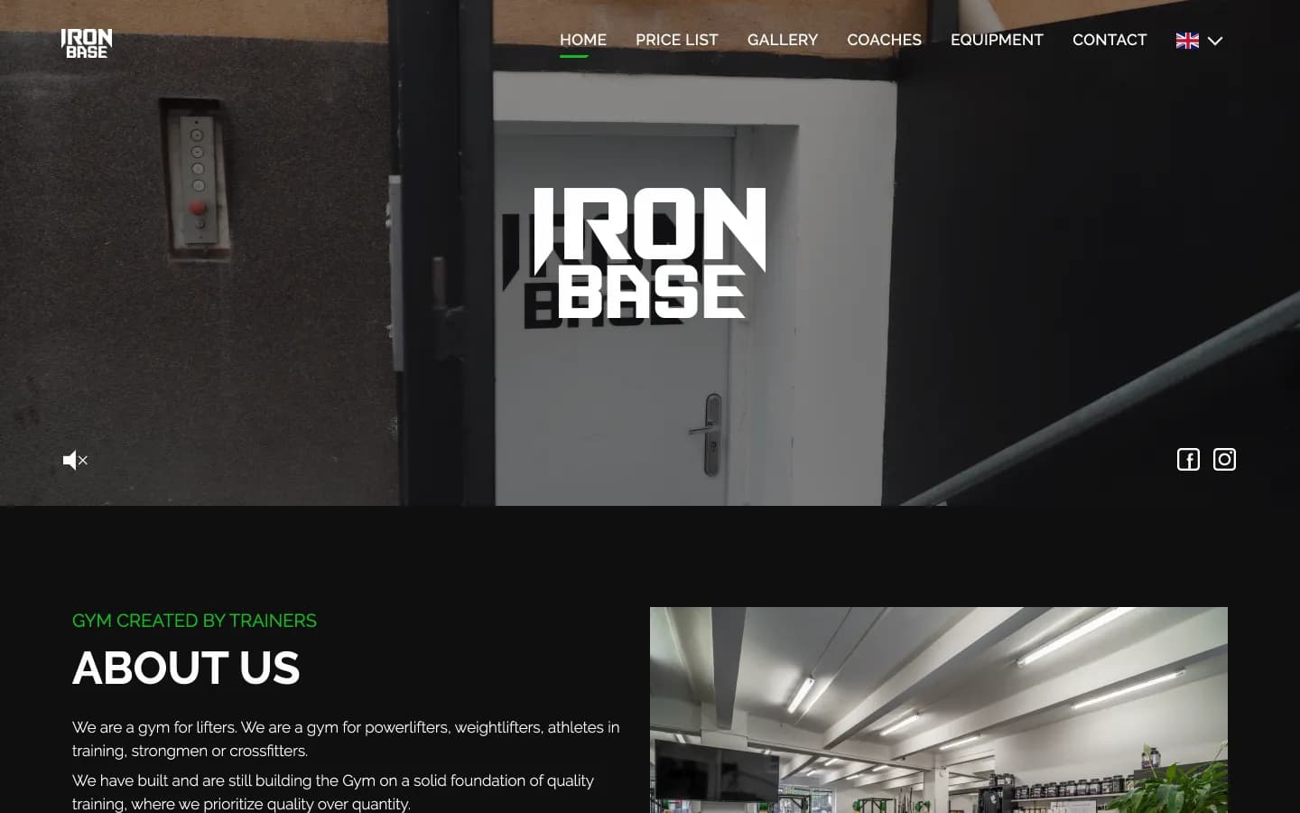 Web Ironbase od studia Yeetzone