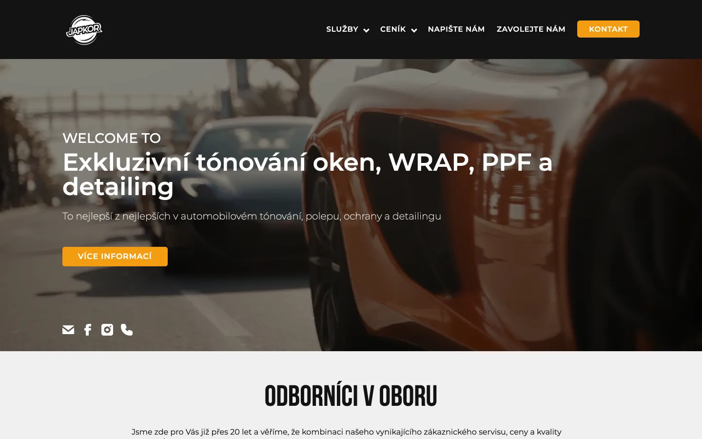 Web Japkor od studia Yeetzone