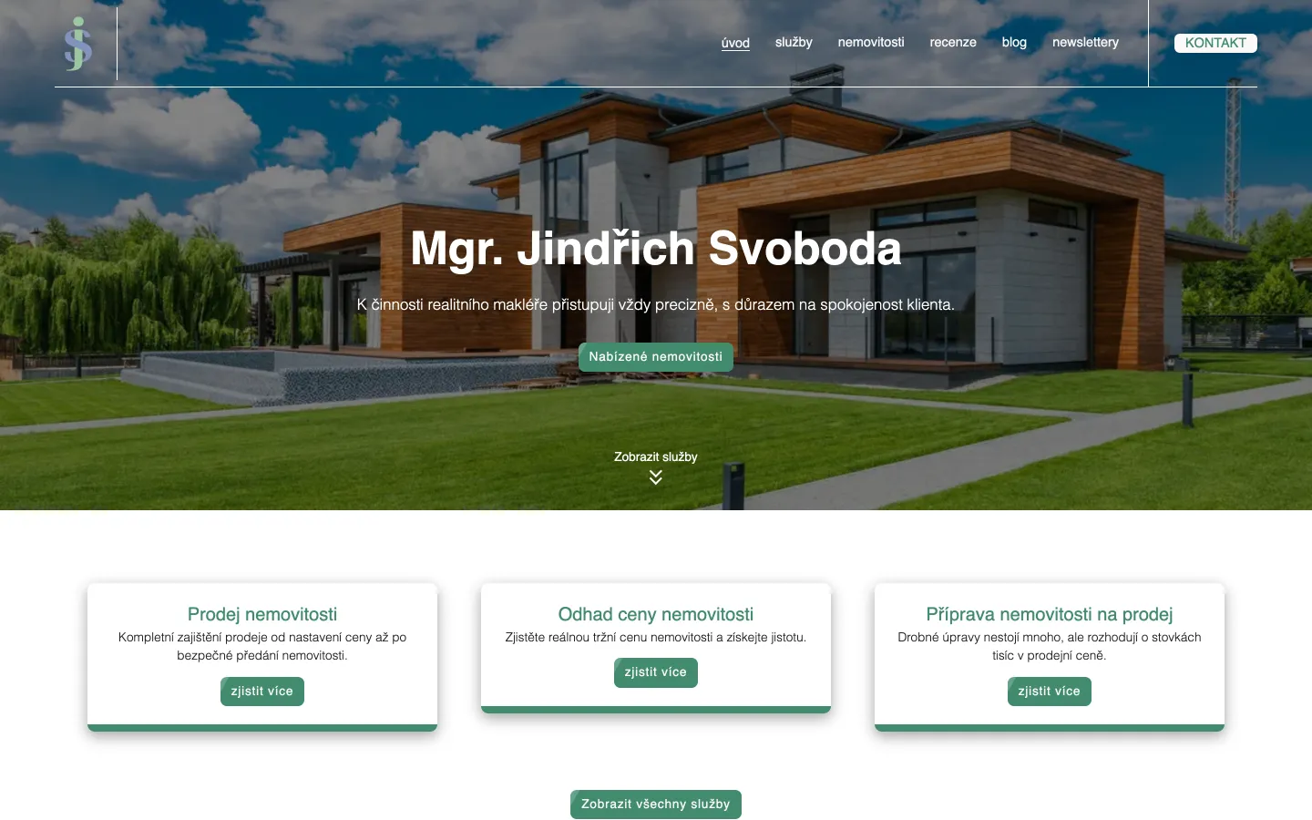 Web Jindřich Svoboda od studia Yeetzone