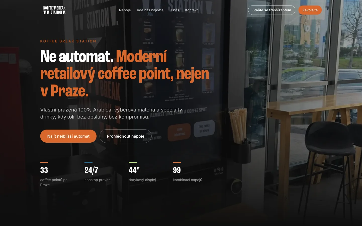 Web Koffee Break Station od studia Yeetzone