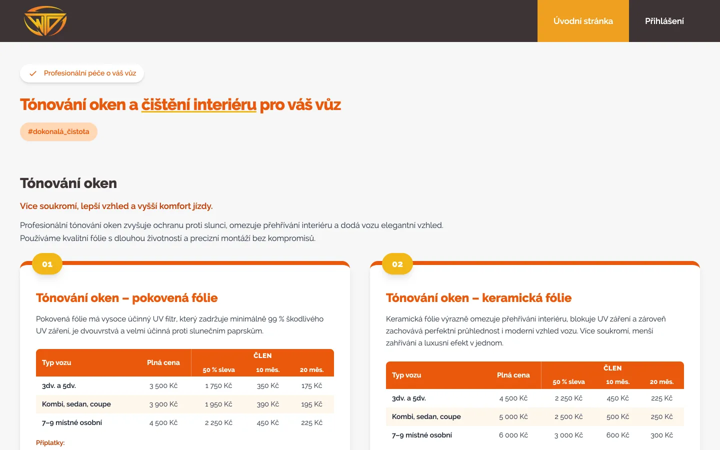 Web WT Detailing od studia Yeetzone
