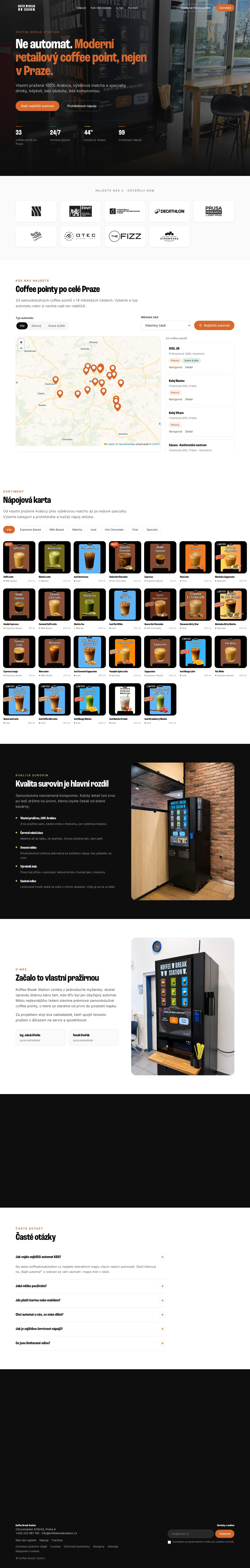 Koffee Break Station náhled webu
