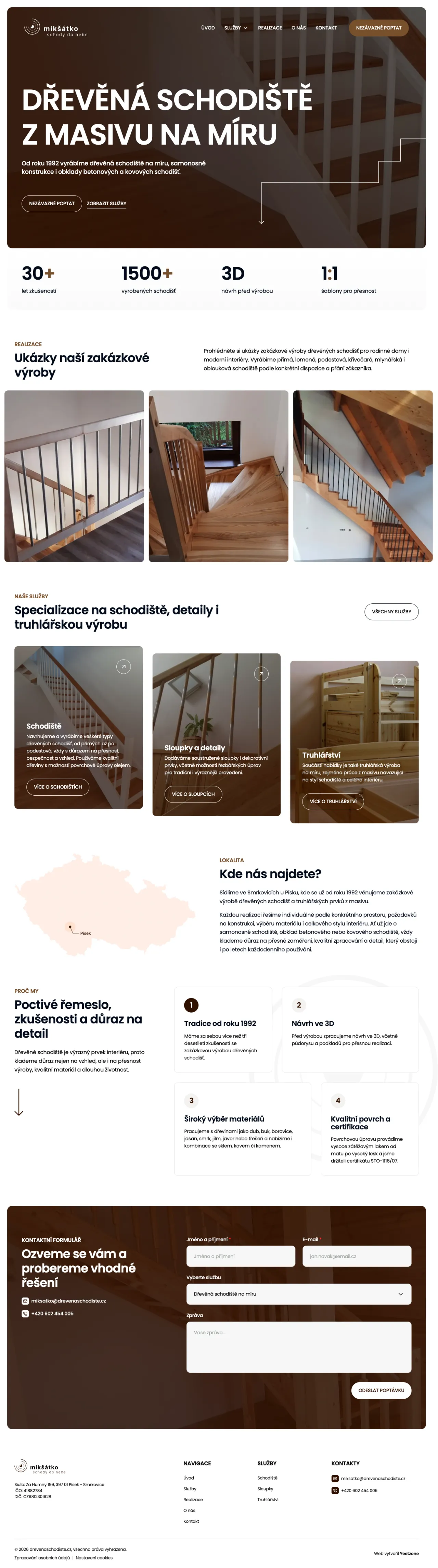 Mikšátko truhlářství náhled webu