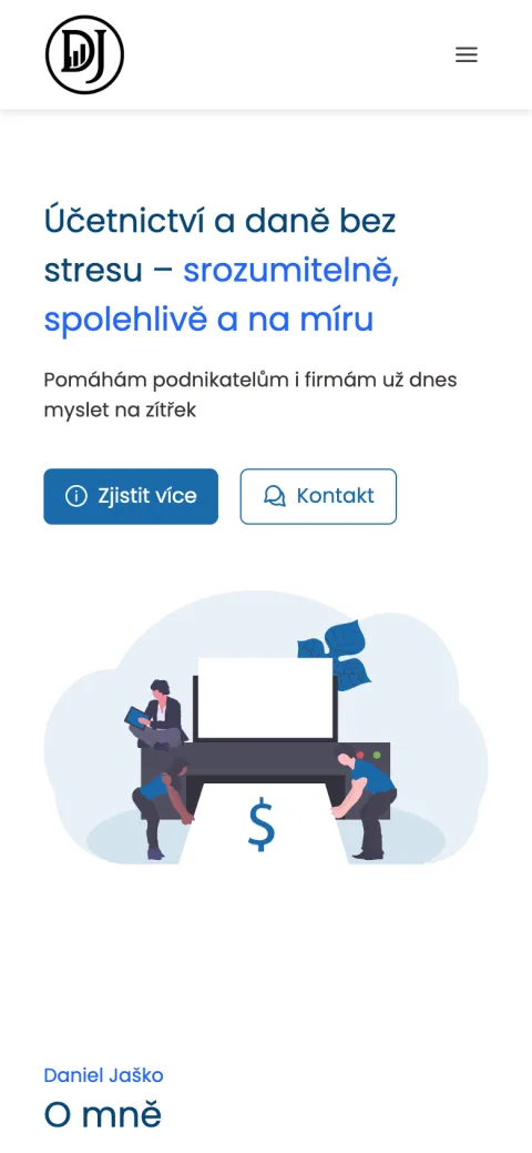 Daniel Jaško mobilní zobrazení
