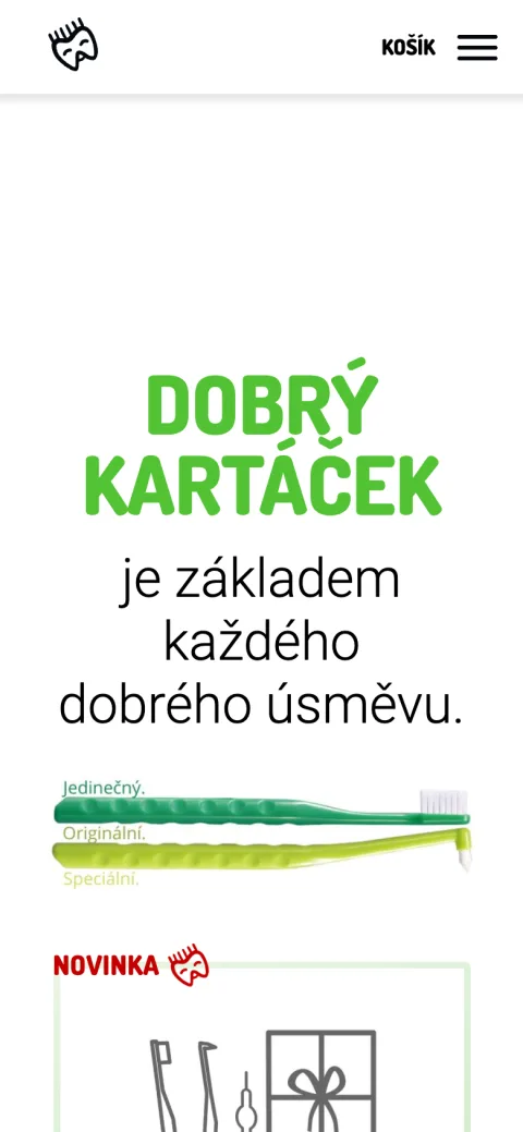 Dobrý kartáček mobilní zobrazení