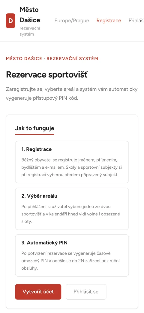 Město Dašice mobilní zobrazení