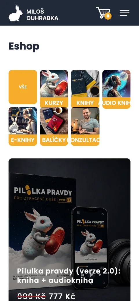 Miloš Ouhrabka mobilní zobrazení