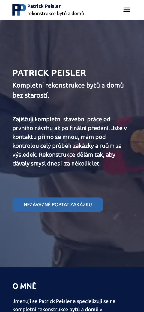 Patrick Peisler mobilní zobrazení